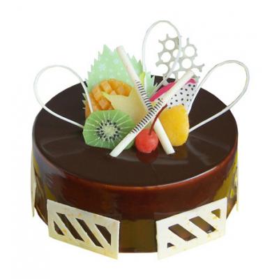 流金岁月----2磅(8寸)圆形巧克力蛋糕